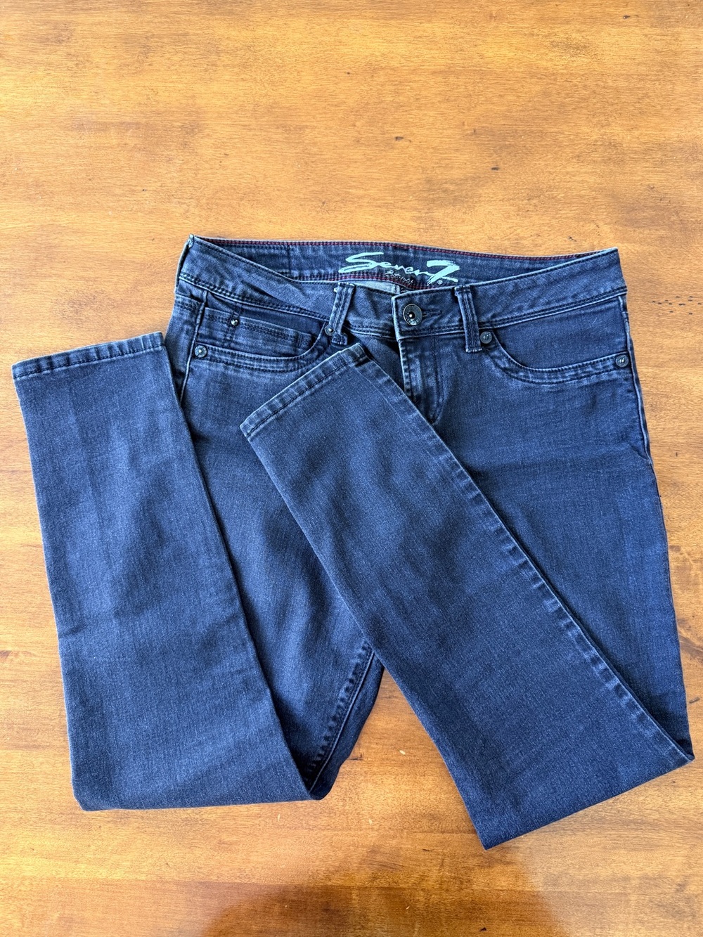 Seven7 Women's Dark Indigo Skinny Jeans